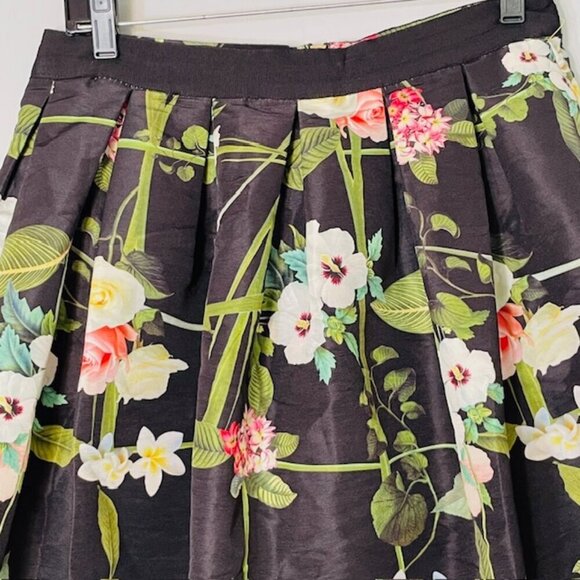 Ted Baker Floral Formal Secret Trellis Midi Full Skirt Size 3 Women's 8 - Picture 6 of 11